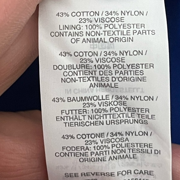 J. Crew Long Sleeve Lace Modest Dress in Cobalt Blue Sz. 2 - Picture 14 of 14